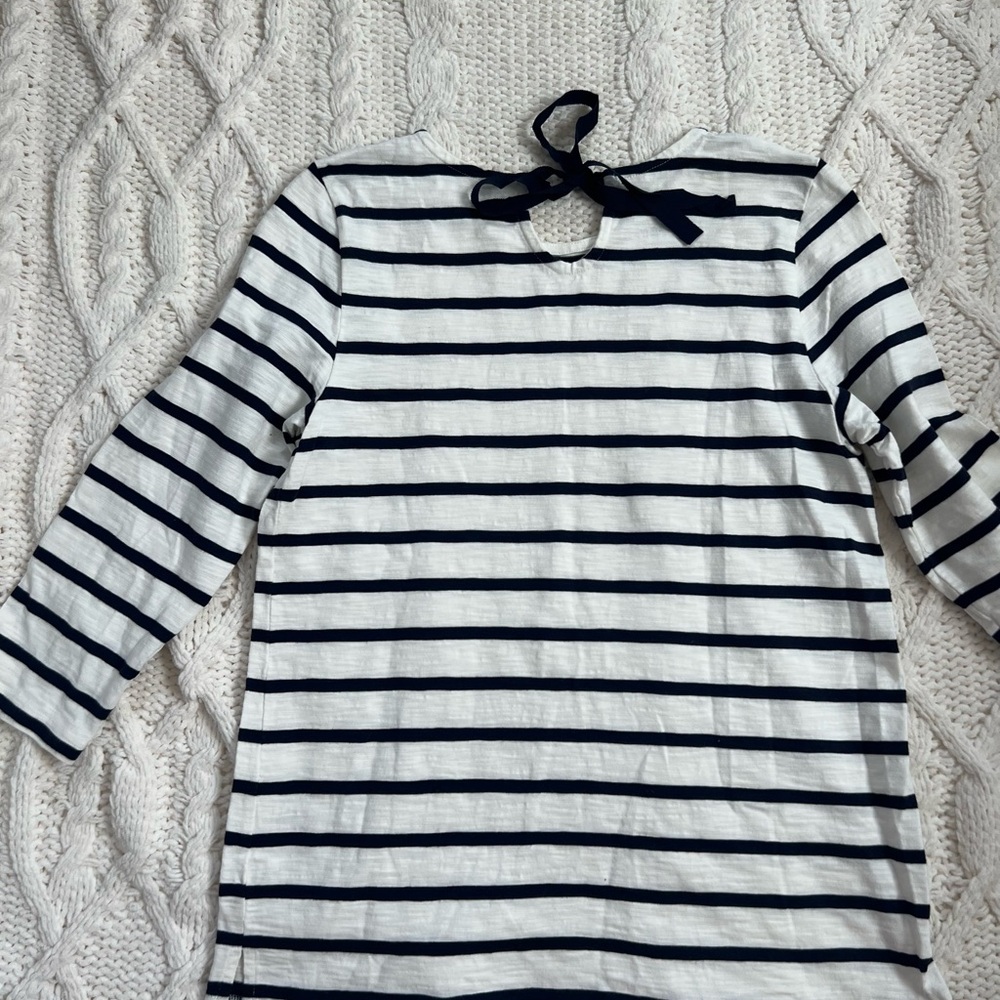 Beautiful Talbots top Size small, striped pattern,100% cotton - Picture 7 of 8